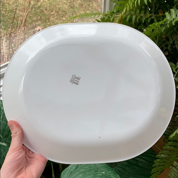 Vintage 70s Corelle Spring Meadow Serving Platter, Floral Oval Platter - Picture 5 of 7